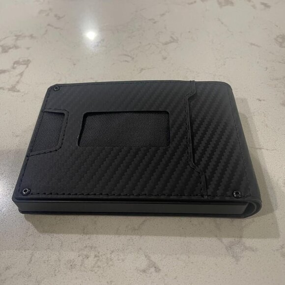 Slim Leather Men's Wallet with Cash Slot, Pop-up Card Slot with ID Window - Picture 3 of 12